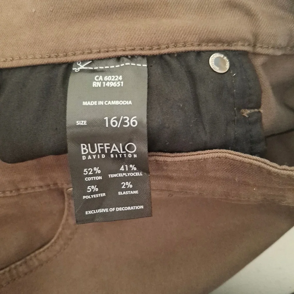 Buffalo David Bitton Womens Brown Skinny Jeans Size 16/36 Tencel‎ Blend